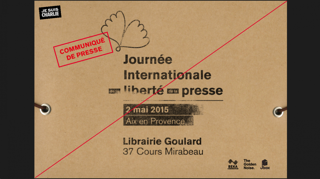 Journée Internationale de la Liberté de la Presse (2 mai 2015 - Aix-en-Provence)